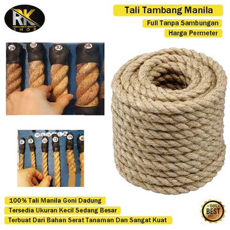 Jual Tali Tambang Manila Goni Tali Tampar Dadung Mm Mm Mm Mm Mm