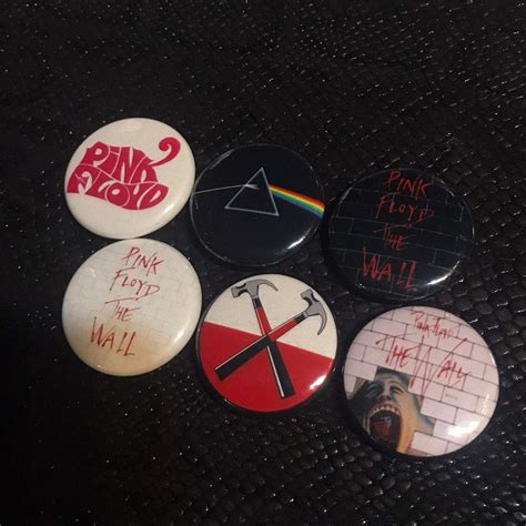 6 Pack Pink Floyd Badge Button Set Etsy