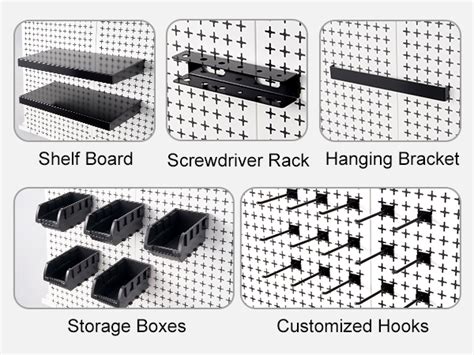 Vevor Pegboard Wall Organizer X Lbs Loading Garage Metal