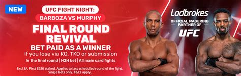 UFC Fight Night Barboza Vs Murphy H2H Bet Free Bonus Back Offer At