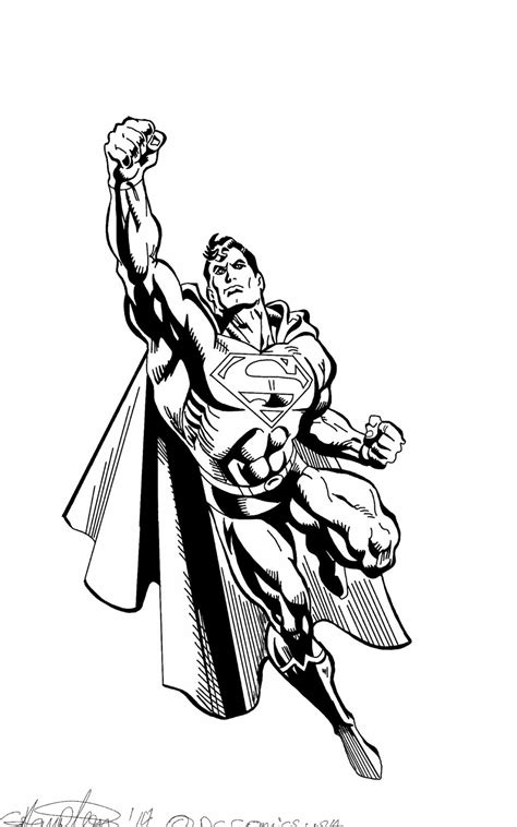 Superman Black And White By C Hampton On Deviantart