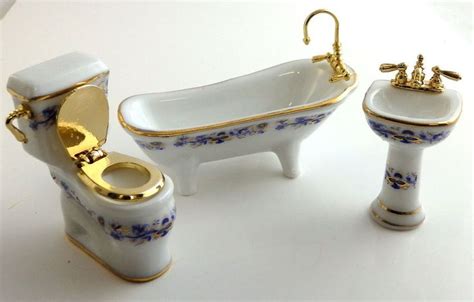 1 24 Scale Bathroom Set By Reutter Porcelain Germany Reutter