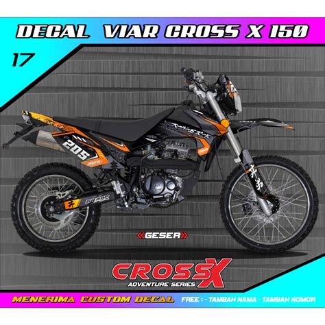 Jual Decal Stiker Viar Cross X Full Body Shopee Indonesia