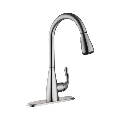 Glacier Bay Single Handle Pull Down Sprayer Kitchen Faucet Juameno