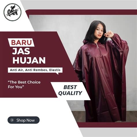 Jual Raincoat Jas Hujan Ponco Lengan Kelelawar Dewasa Pria Wanita By