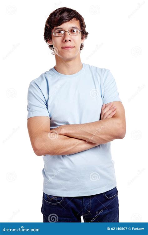 Guy With Crossed Arms Stock Image Image Of Concept Beauty 62140507