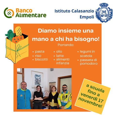 Il Banco Alimentare Al Calasanzio Istituto Calasanzio Empoli