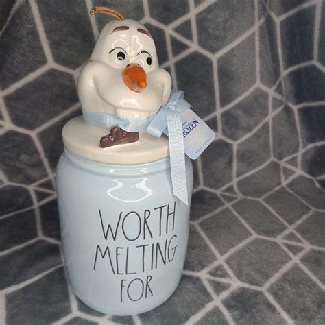 Nwt Rae Dunn Disney Artisan Collection Canister Inspired By Frozens