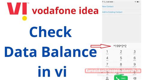 How To Check Vi Vodafone Idea Balance Data Usage Sms Balance And