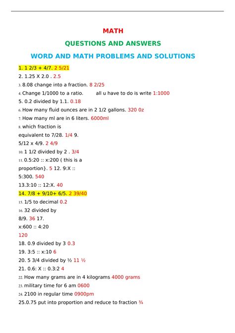 Answers To Any Math Question