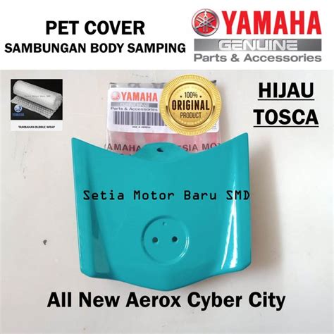 Jual Pet Cover Sambungan Body Bodi Samping Hijau Tosca All New Aerox