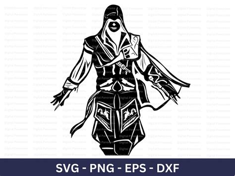 Assassins Creed Svg Video Game Character Design Cricut Cut Etsy