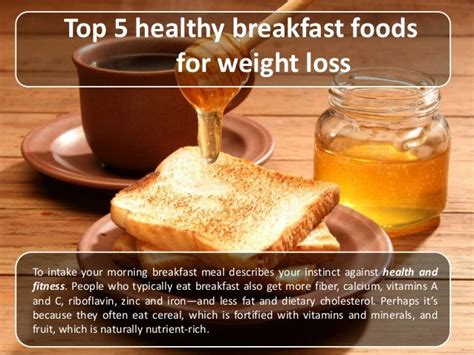 Top 5 Healthy Breakfast Foods For Weight Loss