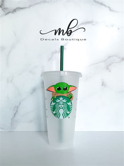 Sip In Style With Baby Yoda The Reusable Starbucks Cold Cup