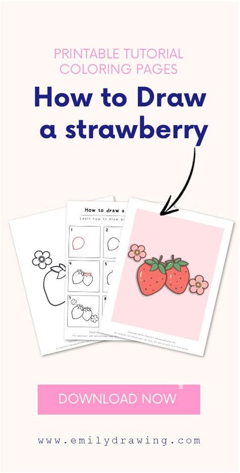 How To Draw A Strawberry Step By Step Tutorial With Guidelines