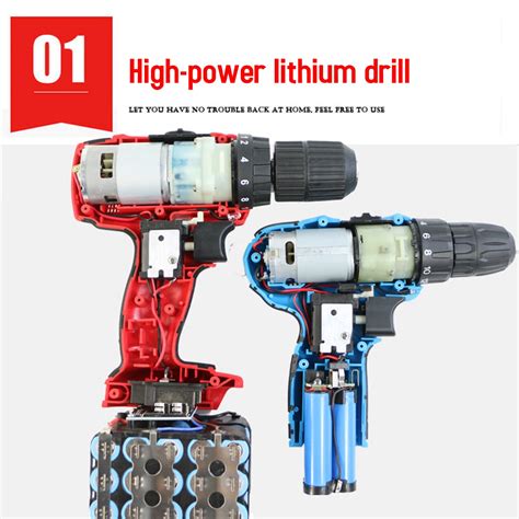 New V Rechargeable Cordless Power Impact Drills Electric Drill One