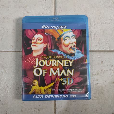 Cd Blu ray Cirque Du Soleil journey Of Man em 3d Filme e Série Blu