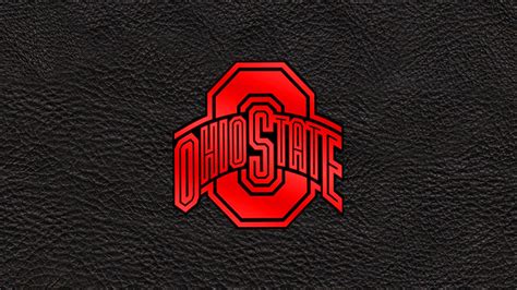 Red Ohio State Logo In Black Background Ohio State HD desktop wallpaper ...