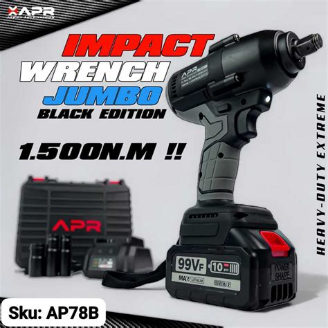 Jual Impact Wrench Cordless APR JAPAN 99V Facelift GARANSI RESMI Jumbo