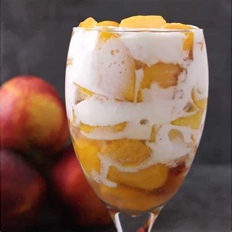 Peaches And Cream Recipe Easy Peach Dessert