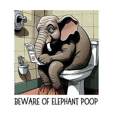 "Elephant Poop" Sticker for Sale by Woopee | Redbubble