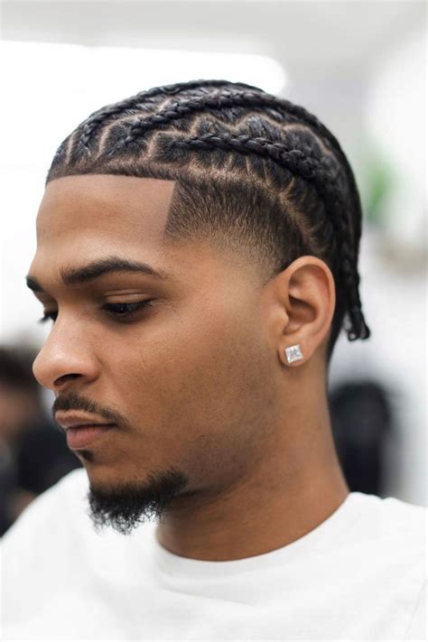 20 In Vogue Mens Braids With Fade Cornrow Hairstyles For Men Cornrow Braids Men Twist Hair Men