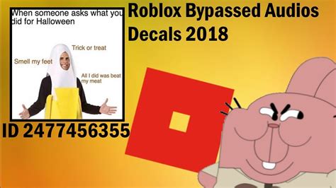 More Bypasses Roblox Bypassed Decals Audios 2018 Youtube