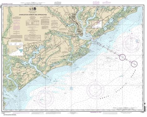 Themapstore Noaa Charts Florida 11521 Charleston Harbor Charleston South