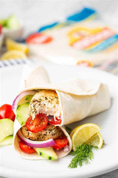 Greek Chicken Wraps - Easy Peasy Meals