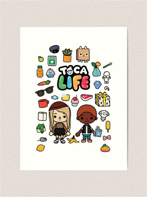 Toca Boca Toca Boca 2021 Toca Life World Art Print For Sale By