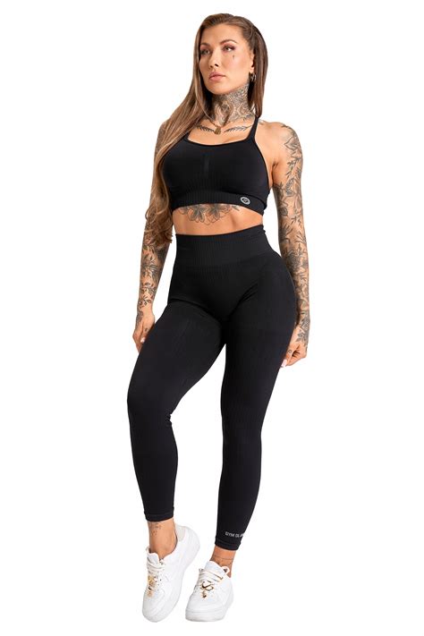 Legginsy Push Up Czarne S Gym Glamour Legginsy Damskie Na Si Owni