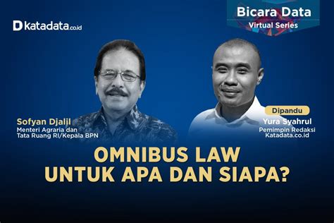 Video Wawancara Sofyan Djalil Omnibus Law Untuk Apa Dan Siapa News