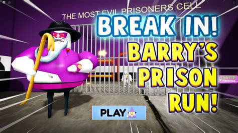 New Break In Barrys Prison Run 🤣💀 Roblox First Person Obby Escape