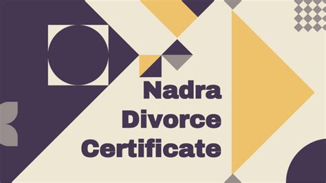 Simple Procedure For Nadra Divorce Certificate In Pakistan