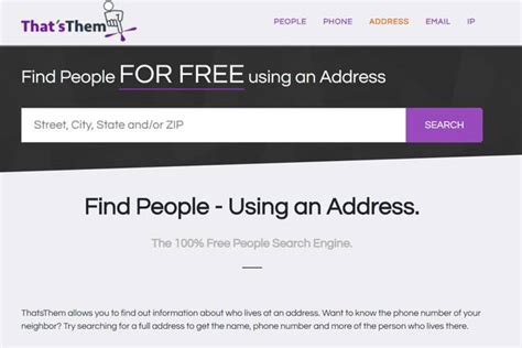 Address lookup: Find any address you want to know (Free)