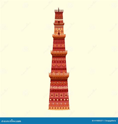 Qutub Minar Cartoons Illustrations Vector Stock Images 2442