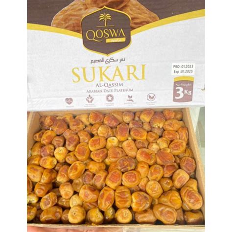 Jual Kurma Sukari Premium Amira 3kg Sukari Dates 3 Kg Al Qassim