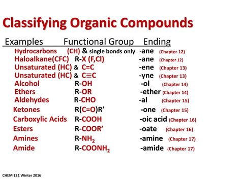 Chemistry 121 Winter Introduction To Organic Chemistry And Biochemistry