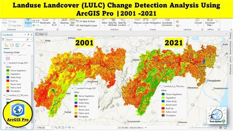 LULC Change Detection Analysis Using ArcGIS Pro From 2001 To 2021 YouTube