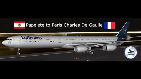 GeoFS Timelapse Pape Ete To Paris Charles De Gaulle YouTube