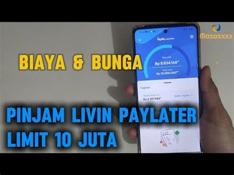 Berapa Bunga Biaya Admin Livin Paylater Mandiri Youtube