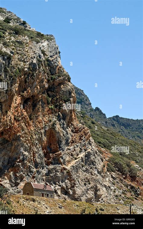 Steep Rocky Mountain Cliff Stock Photo Alamy