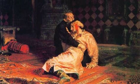 Ilya Repin Ivan El Terrible Y Su Hijo Iva Ilya Repin Russian Painting