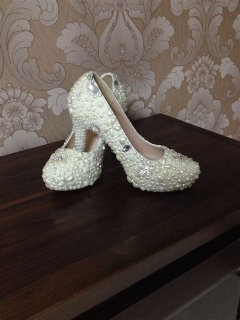 Cool And Girly Peals Highe Heel Beautiful High Heels With Flowers