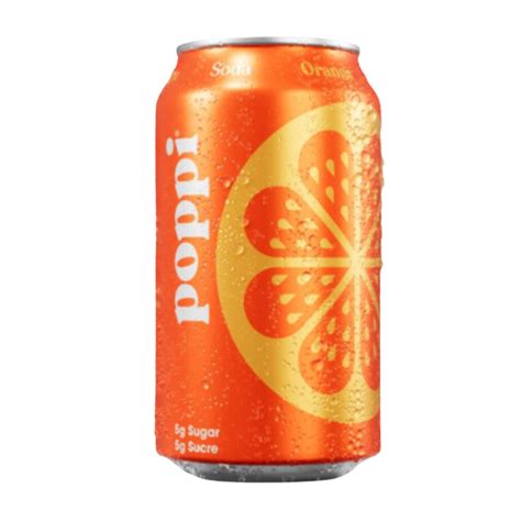 Non Alcoholic Poppi Soda Orange Upside Drinks