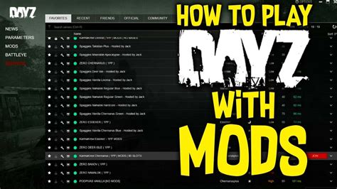 HOW TO PLAY IN MODDED SERVERS IN DAYZ YouTube