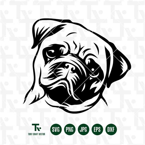 Pug Svg Pug Life Svg Puggy Svg Pug Vector Files For Etsy