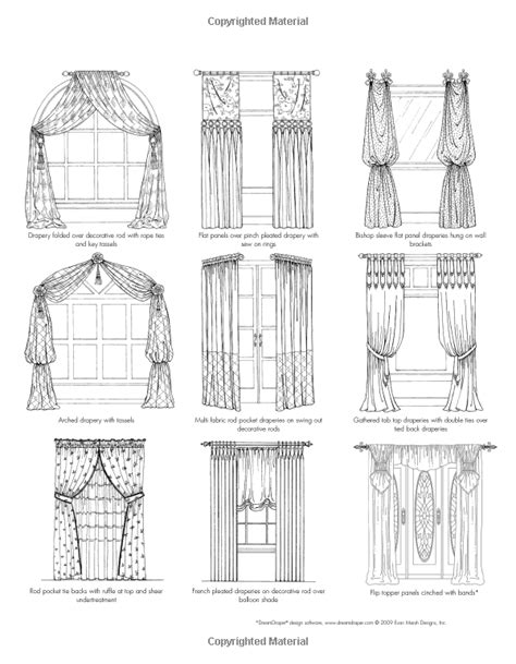 Curtains and Drapes Drawing