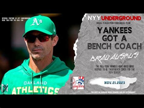 Breaking News Brad Ausmus Named Bench Coach Of The New York Yankees