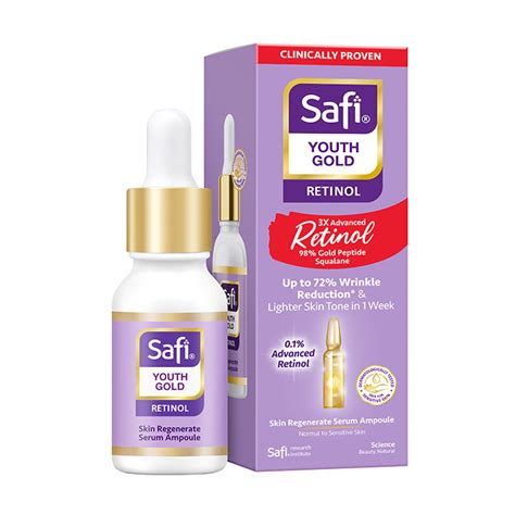 SAFI Youth Gold Retinol Skin Regenerate Serum Ampoule 15ml | Safi